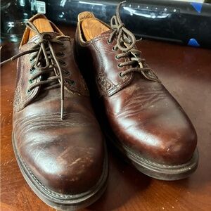 Havana Joe Men’s Padded Brown Leather Oxford Shoes Size US 9.5 EUR 42